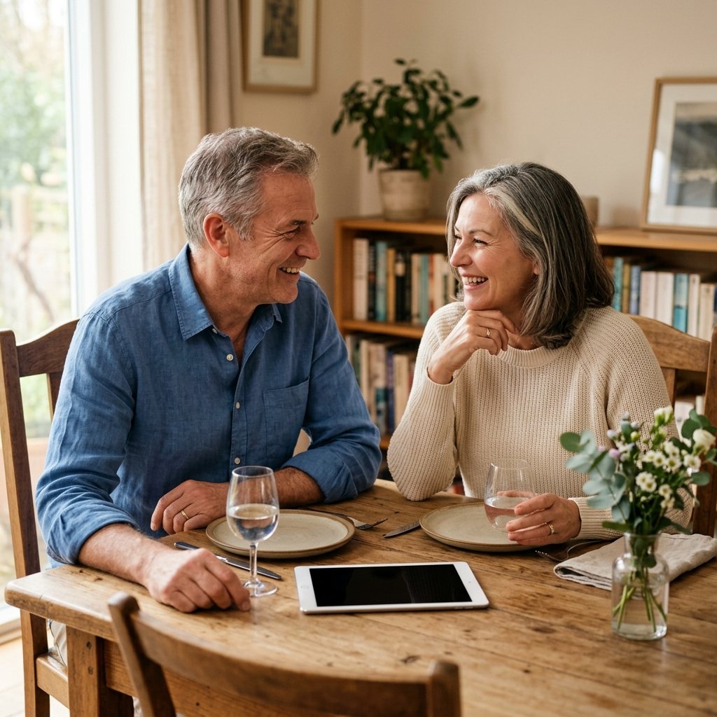 People comparing vehicle information before purchasing